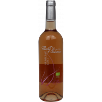 Photographie d'une bouteille de vin rosé CHATEAU MARIE PLAISANCE LE BRIN BIO