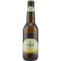 Photographie d'une bouteille de bière 2 Caps 33cl