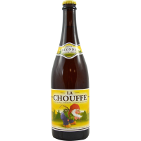 Photographie d'une bouteille de bière La Chouffe 75cl