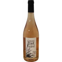 Photographie d'une bouteille de vin rosé Coteaux du Pont du Gard Plan de l'Onde IGP Rosé 75cl