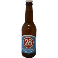 Photographie d'une bouteille de bière Caulier 28 White OAK IPA 33cl