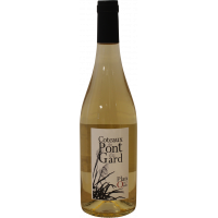 Photographie d'une bouteille de vin blanc Coteaux du Pont du Gard Plan de l'Onde IGP Blanc 75cl