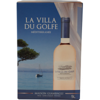 Photographie d'une bouteille de vin rosé La Villa du Golfe Rosé BIB 5L