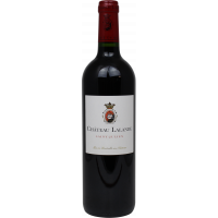 Photographie d'une bouteille de vin rouge chateau lalande saint julien aoc rouge 2014 75 cl