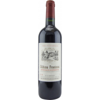 Photographie d'une bouteille de vin rouge chateau frontenac