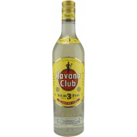 Photographie d'une bouteille de rhum havana club 3 ans