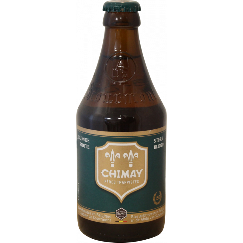 Photographie d'une bouteille de bière Chimay 150 33cl