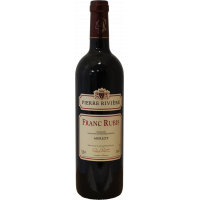 Photographie d'une bouteille de vin rouge FRANC RUBIS PIERRE RIVIERE