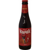 Photographie d'une bouteille de bière Kwak Rouge 33cl