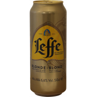 Photographie d'une bouteille de bière Leffe Blonde 50cl