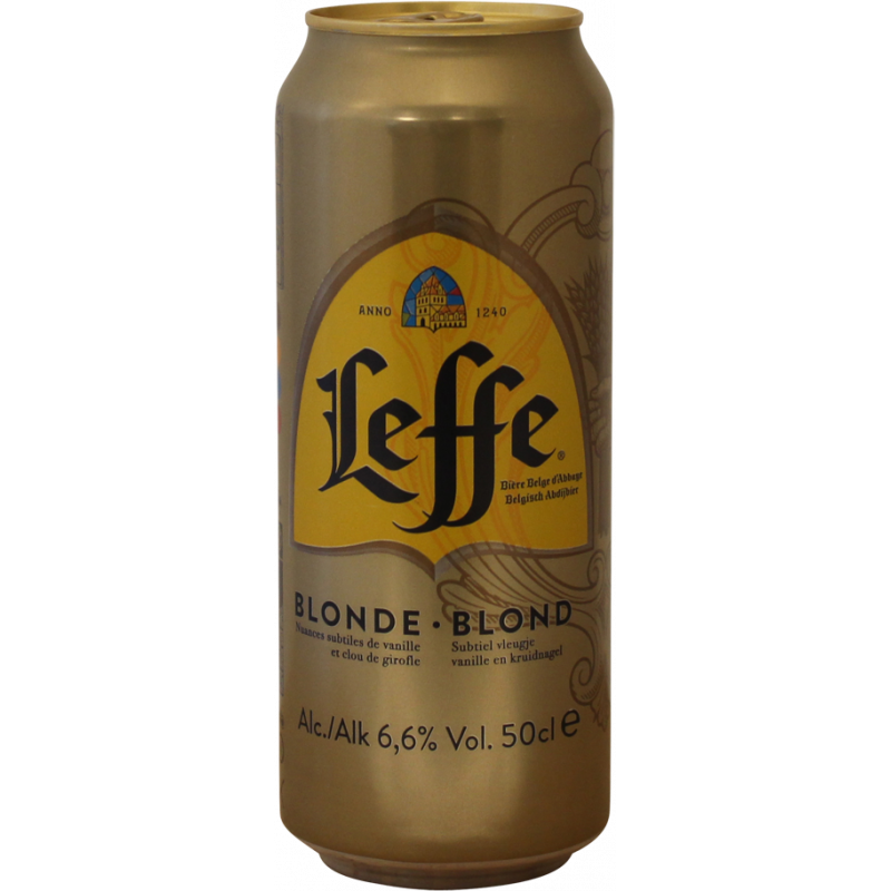 Photographie d'une bouteille de bière Leffe Blonde 50cl