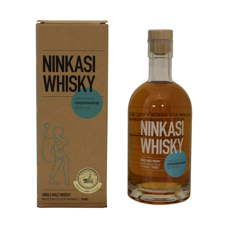 Photographie d'une bouteille de Whisky Ninkasi Finish Chardonnay