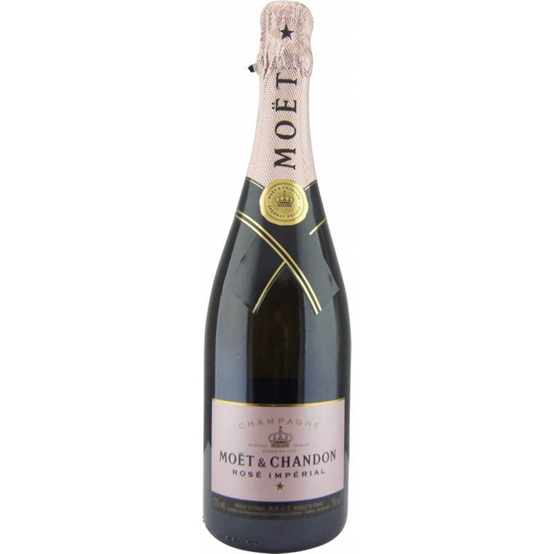 Photographie d'une bouteille de CHAMPAGNE MOET ET CHANDON ROSE IMPERIAL