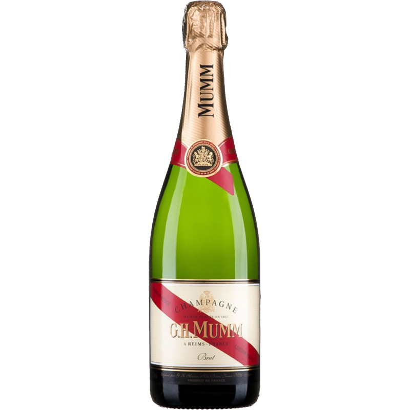 Photographie d'une bouteille de CHAMPAGNE G.H MUMM BRUT CORDON ROUGE