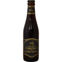 Photographie d'une bouteille de bière Gouden Carolus Whisky Infused 33cl