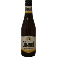 Photographie d'une bouteille de bière La Cambre Blonde 33cl