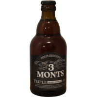 Photographie d'une bouteille de bière 3 Monts Triple Grande Réserve 33cl