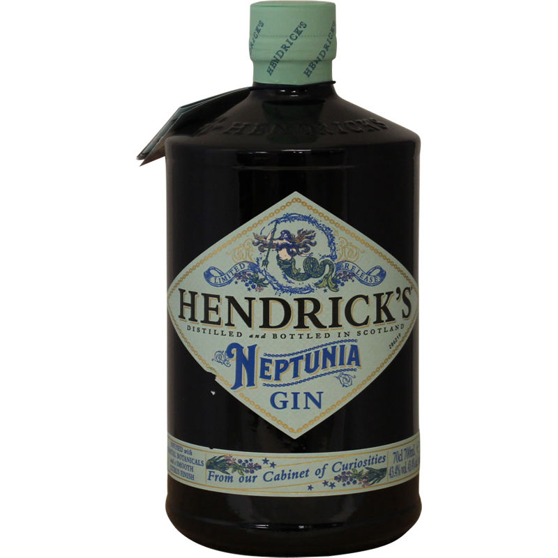 Photographie d'une bouteille de Gin Hendrick's Neptunia Scotland