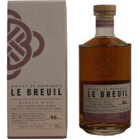 Photographie d'une bouteille de Whisky de Normandie Le Breuil