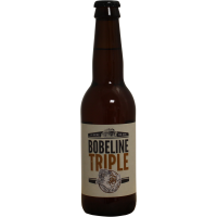 Photographie d'une bouteille de bière Bobeline Triple 33cl