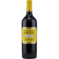 Photographie d'une bouteille de vin rouge chateau dauzac margaux aoc rouge 2020 75 cl cb