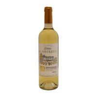 Photographie d'une bouteille de vin blanc chateau la mouliere cotes de bergerac aoc blanc 75 cl