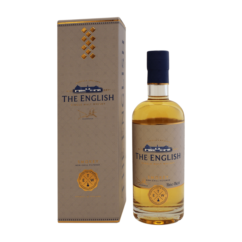 Photographie d'une bouteille de Whisky The English Smokey
