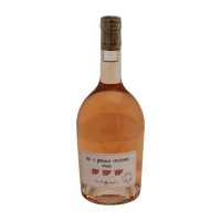 Photographie d'une bouteille de vin rosé les 3 petits cochons roses 75 cl