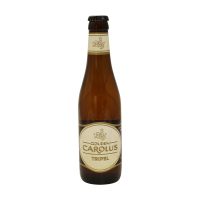 Photographie d'une bouteille de bière Gouden Carolus Tripel 33cl