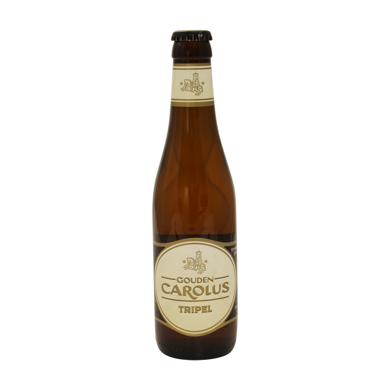 Photographie d'une bouteille de bière Gouden Carolus Tripel 33cl