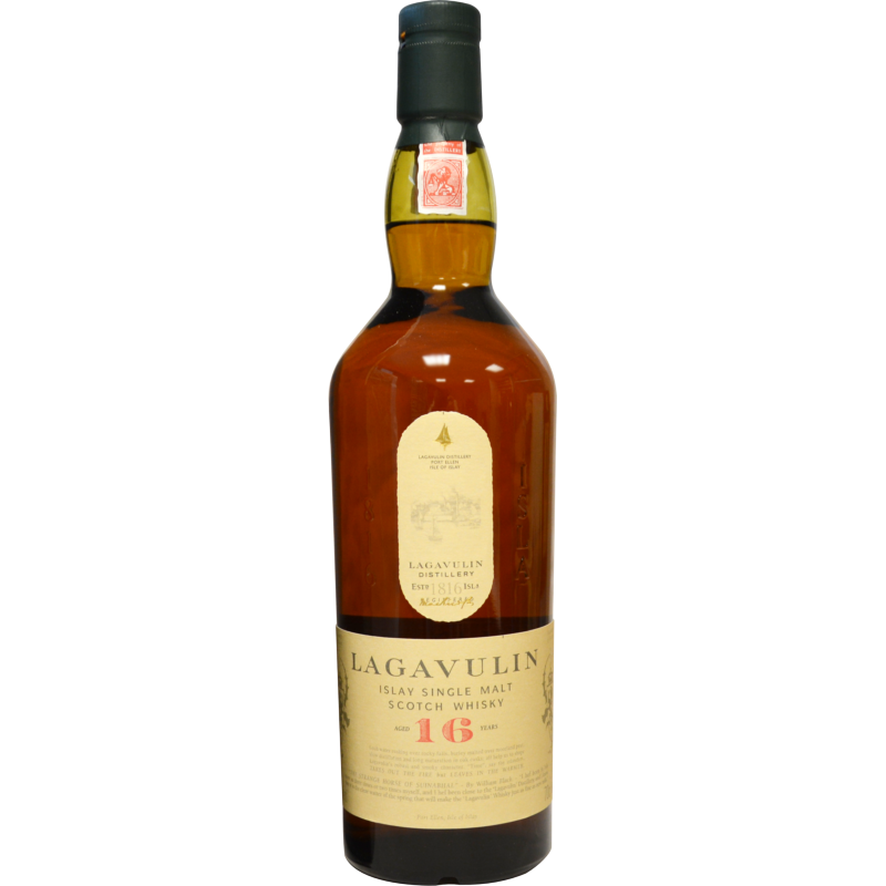 Photographie d'une bouteille de whisky lagavulin 16 ans