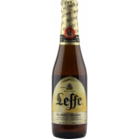 Photographie d'une bouteille de bière Leffe Blonde 33cl