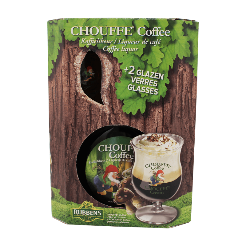 Photographie d'une bouteille de Coffret Chouffe Coffee Liqueur de Café