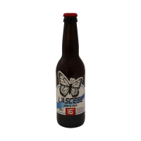 Photographie d'une bouteille de bière L'Ascese Bière Blonde Forte 33cl