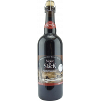 Photographie d'une bouteille de bière Noire de Slack 75cl