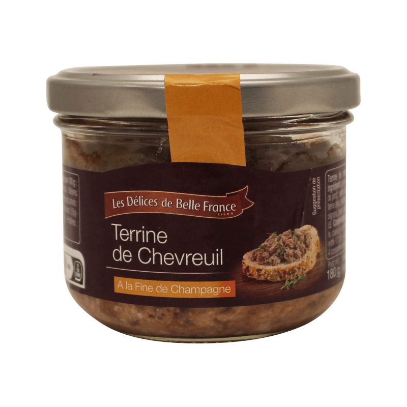 terrine de chevreuil a la fine champagne 180gr EPICERIE FINE