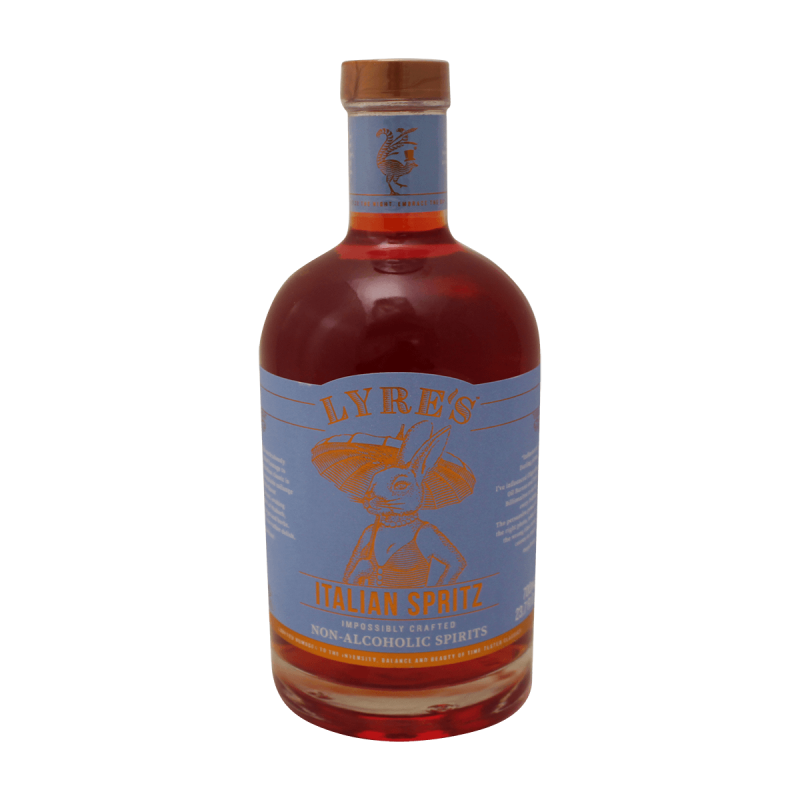 Photographie d'une bouteille de Lyre's Italian Spritz sans alcool