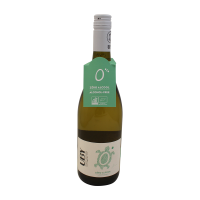 Photographie d'une bouteille de vin blanc Uby Sauvignon Bio Zero Alcool