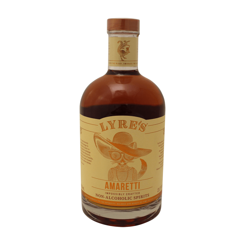 Photographie d'une bouteille de Amaretto sans alcool Lyre's Amaretti