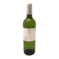 Photographie d'une bouteille de vin blanc chateau marie plaisance bouquet sec bio aoc blanc 2020 75cl