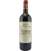 Photographie d'une bouteille de vin rouge Château les Vieux Rocs AOC Rouge 75 cl