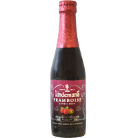 Photographie d'une bouteille de bière Lindemans Framboise 25cl