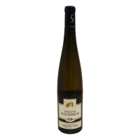 Photographie d'une bouteille de vin blanc riesling schlumberger grand cru saering aoc blanc 2017 75 cl
