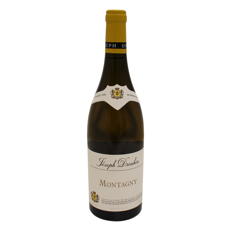 Photographie d'une bouteille de vin blanc montagny drouhin aoc blanc 2018 75 cl