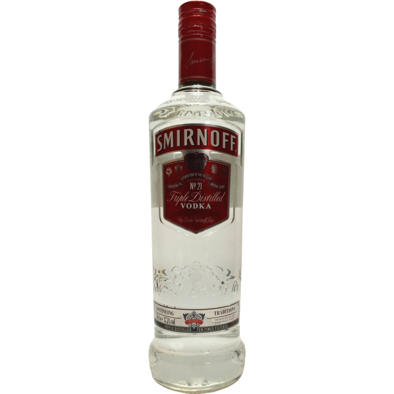 Photographie d'une bouteille de Vodka Smirnoff