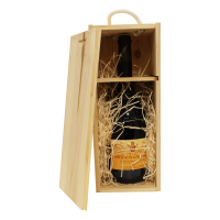 Photographie d'une bouteille de vin rouge chateauneuf du pape chateau gardine aoc rouge 2018 1.5 l cb