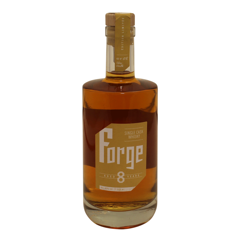Photographie d'une bouteille de Whisky Forge 8 ans Fut n°5