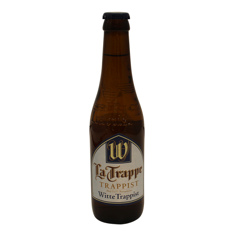 Photographie d'une bouteille de bière La Trappe White Trappist 33cl
