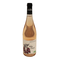 Photographie d'une bouteille de vin rosé Monsieur Paul Bio Rosé 75 cl
