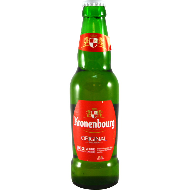Photographie d'une bouteille de bière Kronenbourg 25cl